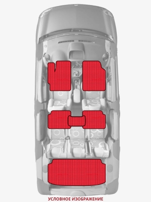 ЭВА коврики «Queen Lux» комплект для Chevrolet Aveo 5-door (2G)